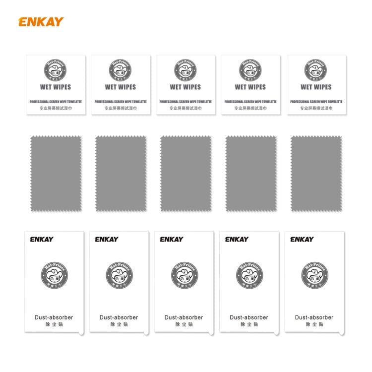 For OnePlus Nord 5 PCS ENKAY Hat-Prince Full Glue 0.26mm 9H 2.5D Tempered Glass Full Coverage Film