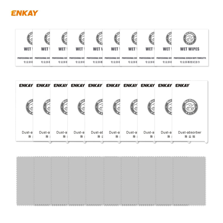 For OnePlus Nord 10 PCS ENKAY Hat-Prince Full Glue 0.26mm 9H 2.5D Tempered Glass Full Coverage Film