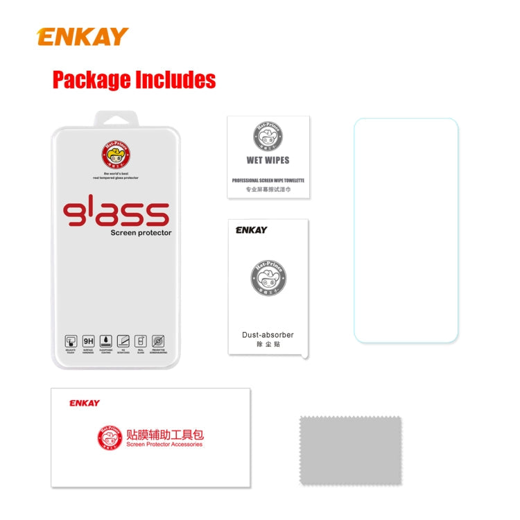 For Samsung Galaxy M31s ENKAY Hat-Prince 0.26mm 9H 2.5D Curved Edge Tempered Glass Film