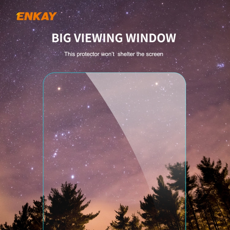 For Samsung Galaxy M31s 2 PCS ENKAY Hat-Prince 0.26mm 9H 2.5D Curved Edge Tempered Glass Film