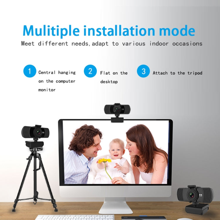 Richwell PC-06 Mini 360 Degrees Rotating 4.0 MP HD Auto Focus PC Webcam with Noise Reduction Microphone