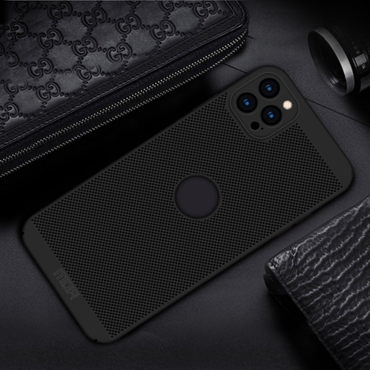 MOFi Honeycomb Texture Breathable PC Shockproof Protective Back Cover Case, For iPhone 12 Pro Max