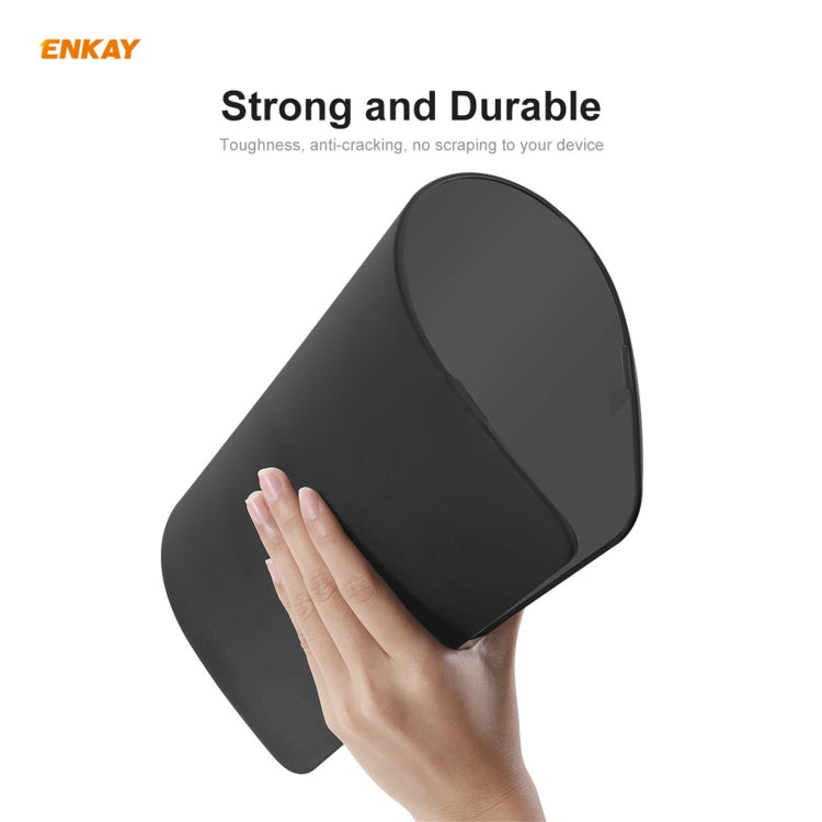 ENKAY 3 in 1 Matte Laptop Protective Case + EU Version TPU Keyboard Film + Anti-dust Plugs Set for MacBook Pro 13.3 inch A1706 / A1989 / A2159 (with Touch Bar)(Pink)