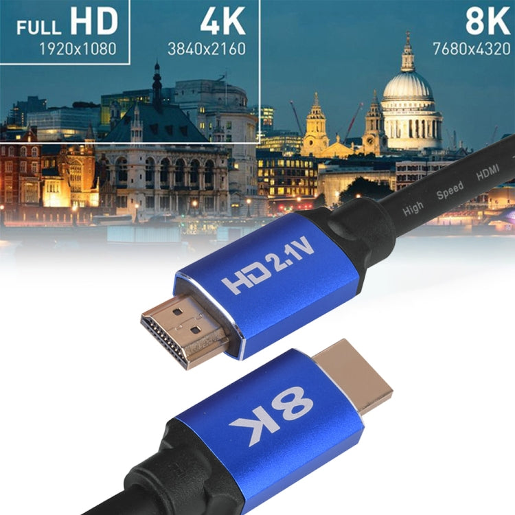 HD08 8K Ultra Clear HDMI 2.1 TV Computer Projection Set-top Box HDMI Cable, Cable Length:2m