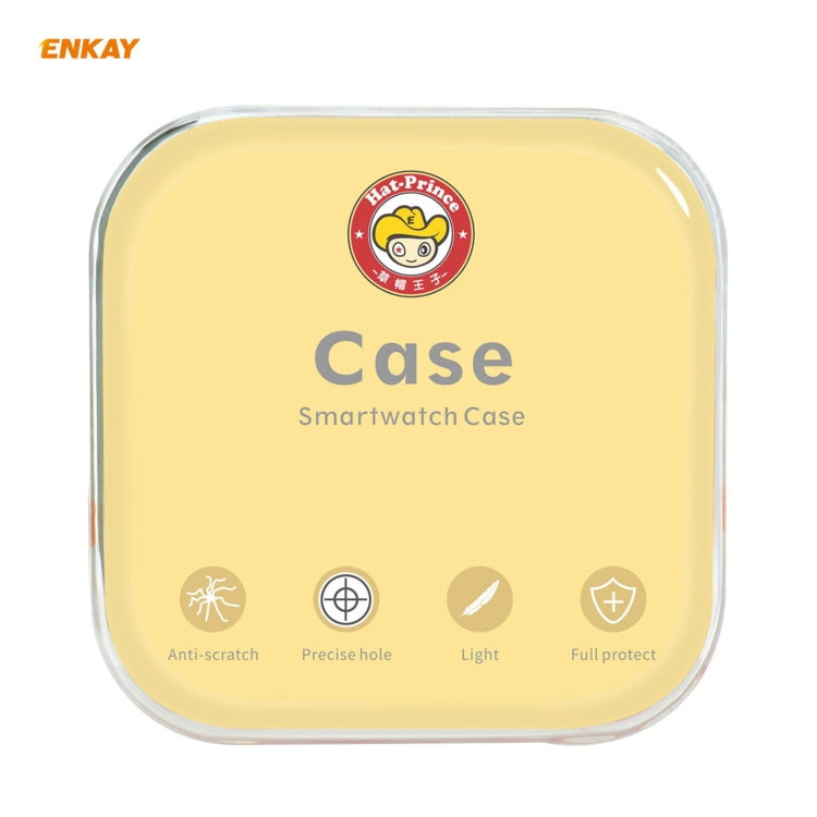 ENKAY Hat-Prince Full Coverage Electroplated PC Case + Tempered Glass Protector for Apple Watch Series 6 / 5 / 4 / SE 40mm, For Apple Watch Series 6 / 5 / 4 / SE 40mm