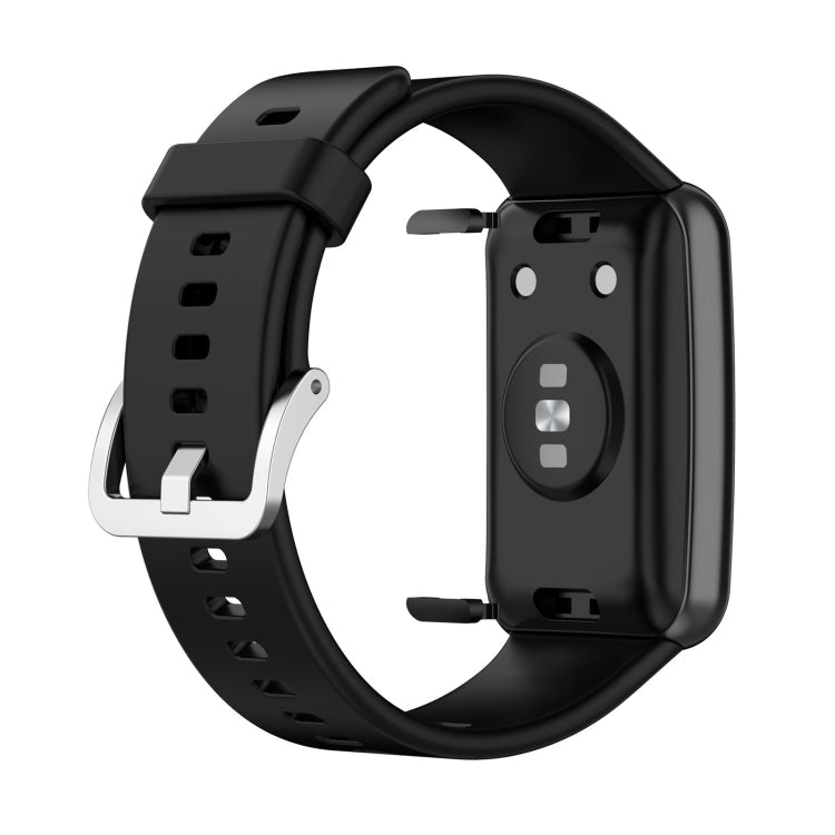 For Huawei Watch Fit TIA-B09 Silicone Watch Band(Black)