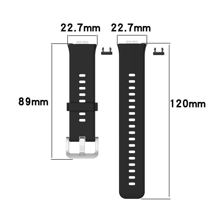 For Huawei Watch Fit TIA-B09 Silicone Watch Band(light pink)