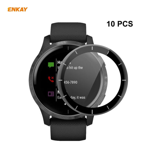 10 PCS ENKAY Hat-Prince 3D Full Screen Soft PC Edge + PMMA HD Screen Protector Film, For Venu 2 / Vivoactive 4 45mm (10 PCS), For Garmin Venu 2S / Vivoactive 4S 40mm (10 PCS), For Redmi Watch (10 PCS), For Huawei B6 (10 PCS)