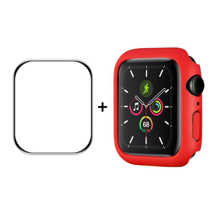 ENKAY Hat-Prince PC Frame + Full Coverage PMMA HD Screen Protector Film for Apple Watch Series 7 45mm