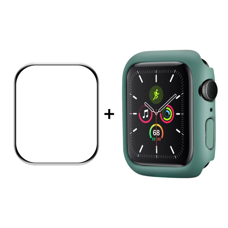 ENKAY Hat-Prince PC Frame + Full Coverage PMMA HD Screen Protector Film for Apple Watch Series 7 45mm