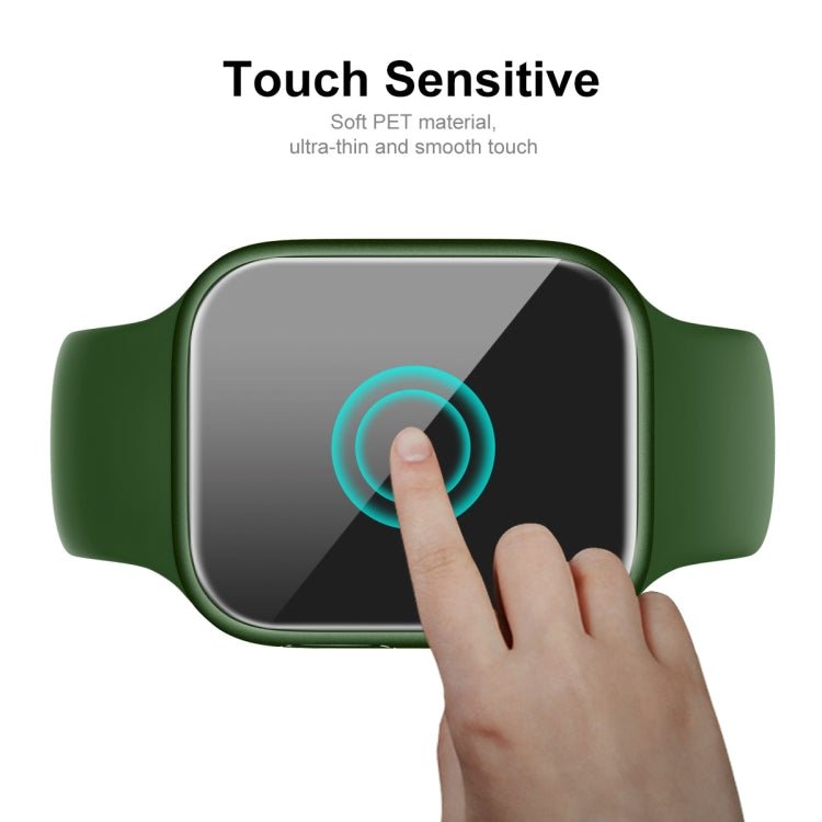 ENKAY Hat-Prince Protective TPU Watch Case + Full Coverage PET Screen Protector Film for Apple Watch Series 7 45mm