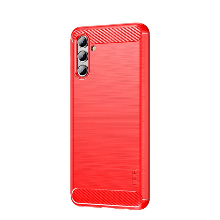 MOFI Gentleness Series Brushed Texture Carbon Fiber Soft TPU Case, For Samsung Galaxy S22 5G, For Samsung Galaxy S22+ 5G, For Samsung Galaxy S22 Ultra 5G, For Samsung Galaxy A13 5G, For Samsung Galaxy M52 5G