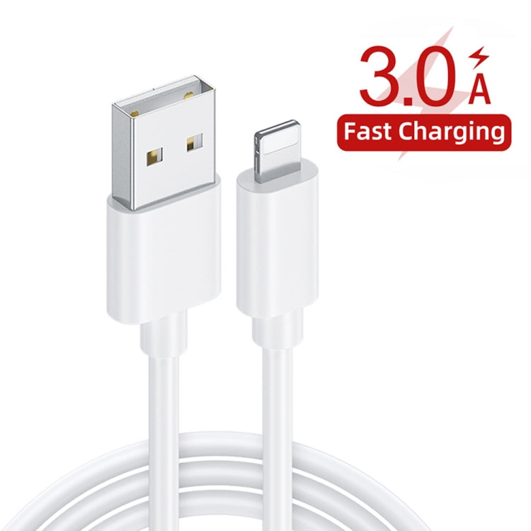 CA-25 QC3.0 USB 3A Fast Charger with USB to 8 Pin Data Cable, AU Plug, AU Plug + 8 Pin Cable