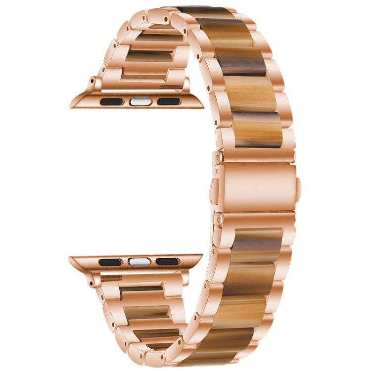 Metal + Resin Watchband For Apple Watch Series, 7 41mm / 6&SE&5&4 40mm / 3&2&1 38mm