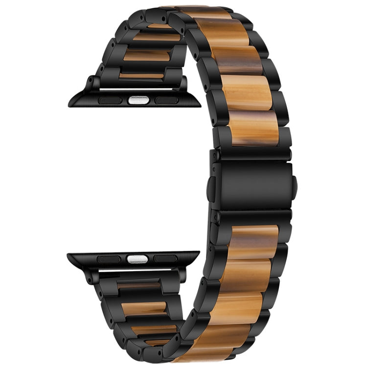 Metal + Resin Watchband For Apple Watch Series, 7 45mm / 6&SE&5&4 44mm / 3&2&1 42mm