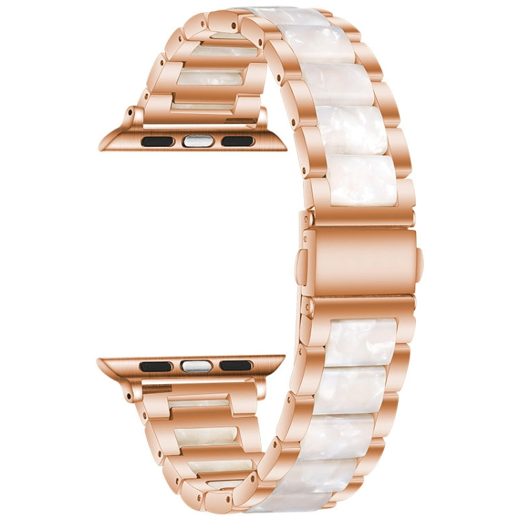 Metal + Resin Watchband For Apple Watch Series, 7 45mm / 6&SE&5&4 44mm / 3&2&1 42mm