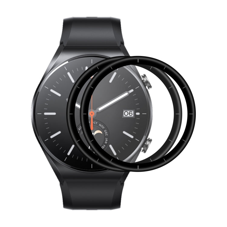 For Xiaomi Watch S1 ENKAY Hat-Prince 3D Full Coverage Soft PC Edge + PMMA HD Protector Film, 1 PC, 2 PCS, 5 PCS, 10 PCS