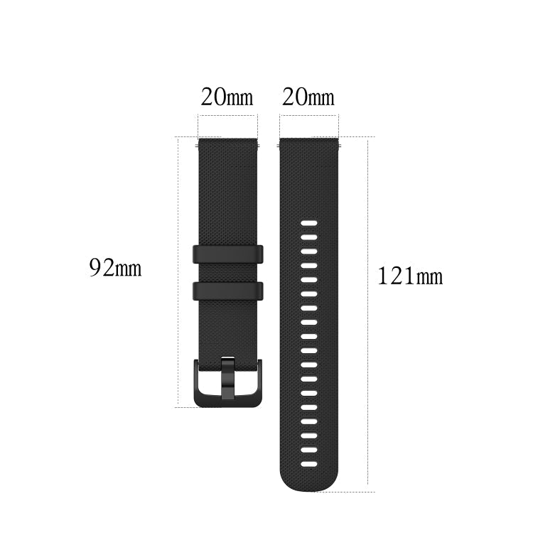 For Amazfit GTS 3 Checkered Silicone Watch Band(Pink)