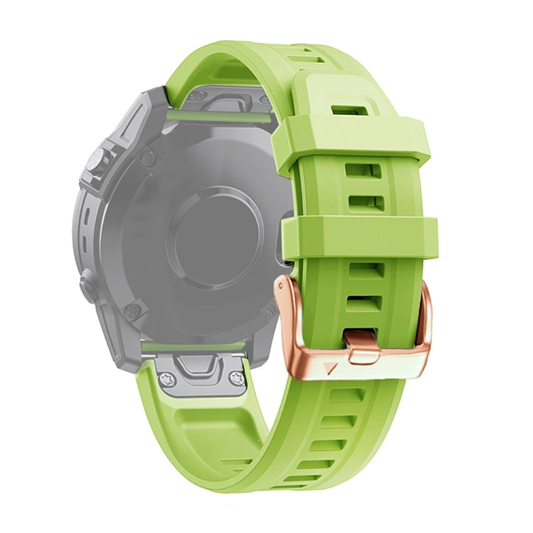 20mm Rose Gold Buckle Silicone Strap, For Garmin Fenix 7S, For Garmin Fenix 6S