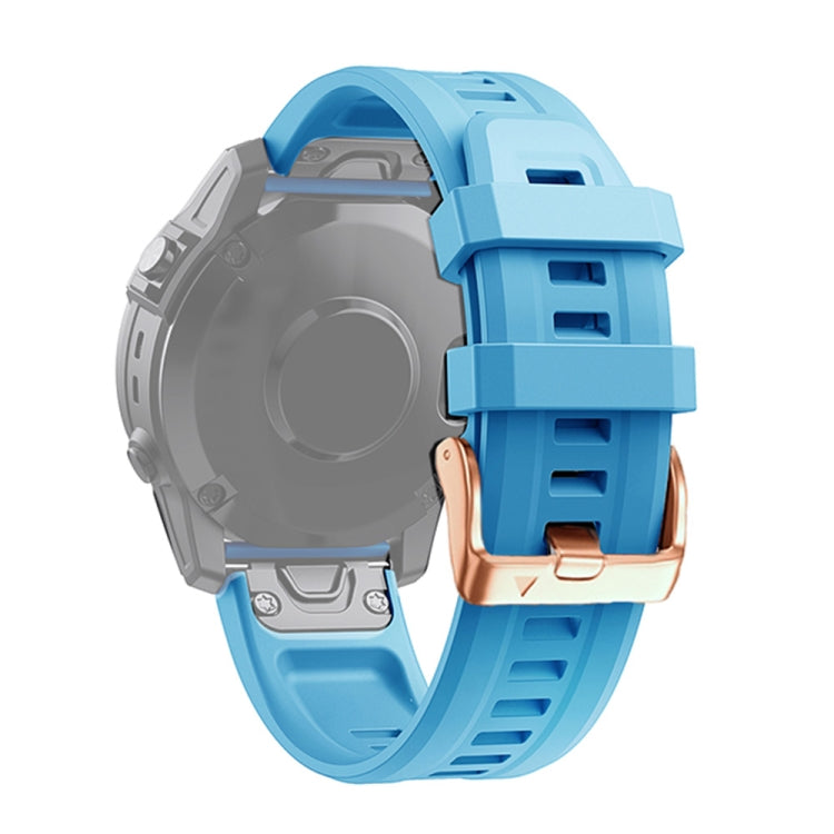 20mm Rose Gold Buckle Silicone Strap, For Garmin Fenix 6S Pro, For Garmin Fenix 5S