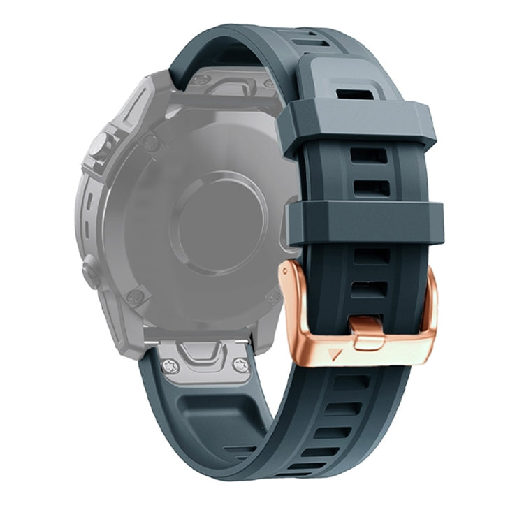 20mm Rose Gold Buckle Silicone Strap, For Garmin Fenix 6S Pro, For Garmin Fenix 5S