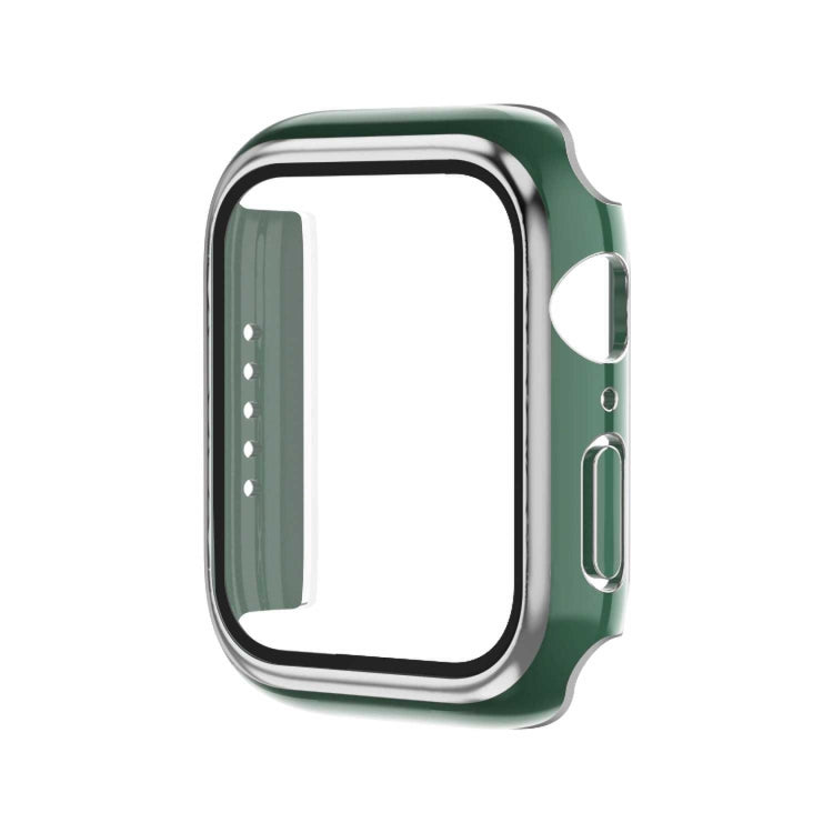Electroplating Two-color PC+Tempered Film Watch Case, For Apple Watch Series 6/5/4/SE 44mm