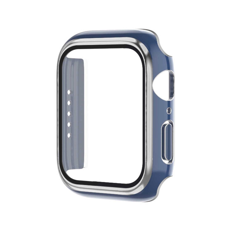 Electroplating Two-color PC+Tempered Film Watch Case, For Apple Watch Series 6/5/4/SE 40mm