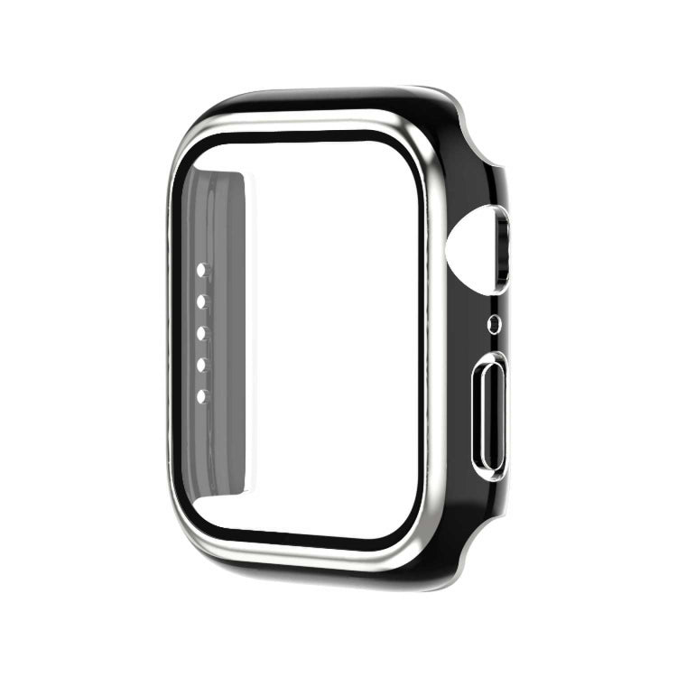 Electroplating Two-color PC+Tempered Film Watch Case, For Apple Watch Series 6/5/4/SE 40mm