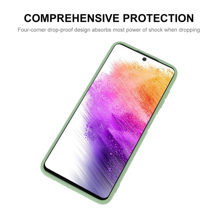 For Samsung Galaxy A73 5G ENKAY Liquid Silicone Soft Shockproof Phone Case, For Samsung Galaxy A73 5G
