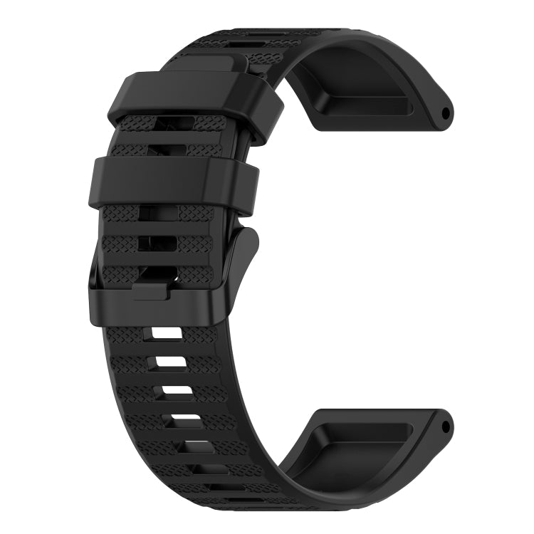 26mm Horizontal Texture Silicone Watch Band with Removal Tool, For Garmin Enduro, For Garmin Fenix 6X, For Garmin Fenix 6X Pro
