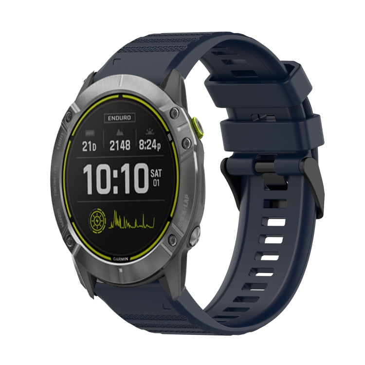 26mm Horizontal Texture Silicone Watch Band with Removal Tool, For Garmin Enduro, For Garmin Fenix 6X, For Garmin Fenix 6X Pro