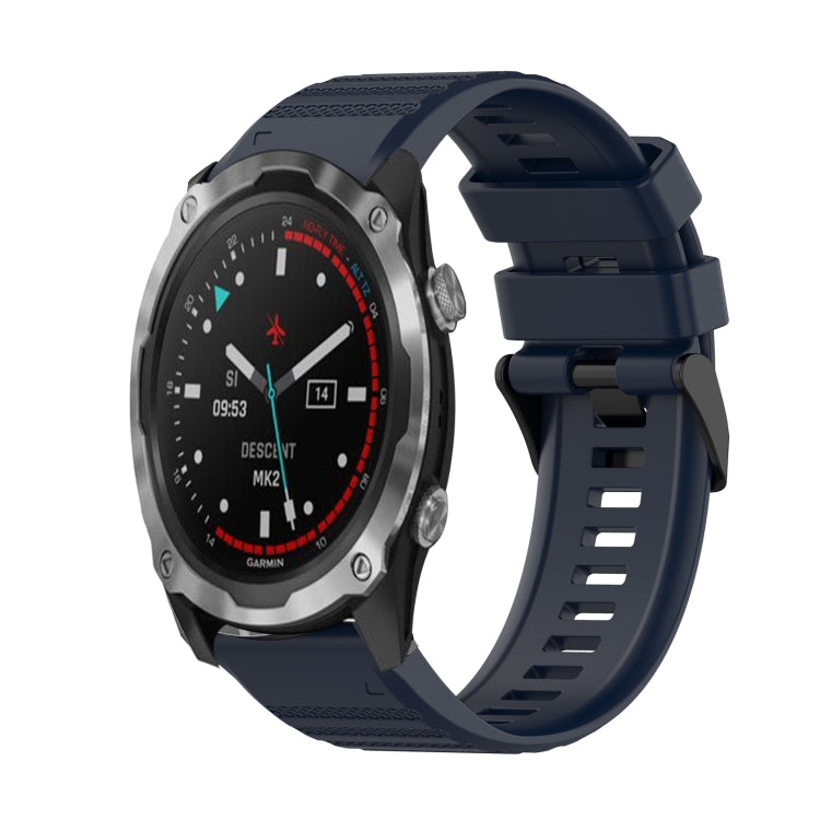 26mm Horizontal Texture Silicone Watch Band with Removal Tool, For Garmin Descent MK 2, For Garmin Descent MK 2i