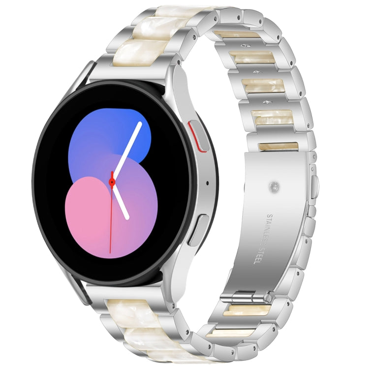 Interbead Resin Metal Watch Band, For Galaxy Watch 5 40 / 44mm