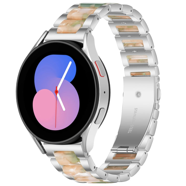 Interbead Resin Metal Watch Band, For Galaxy Watch 5 40 / 44mm