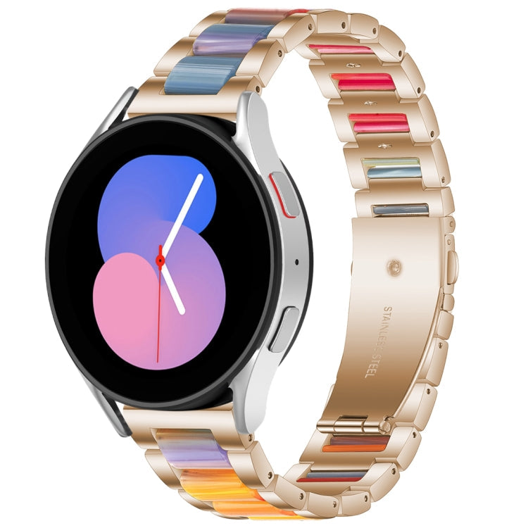 Interbead Resin Metal Watch Band, For Galaxy Watch 5 40 / 44mm