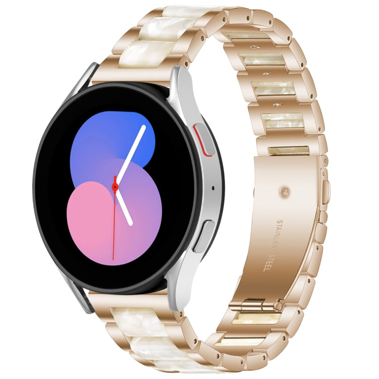 Interbead Resin Metal Watch Band, For Galaxy Watch 5 40 / 44mm
