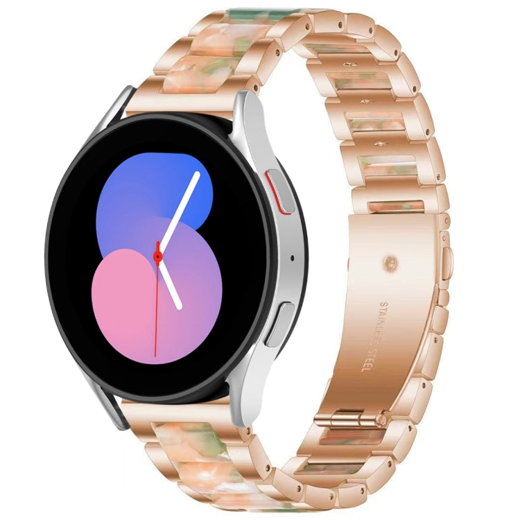 Interbead Resin Metal Watch Band, For Galaxy Watch 5 40 / 44mm