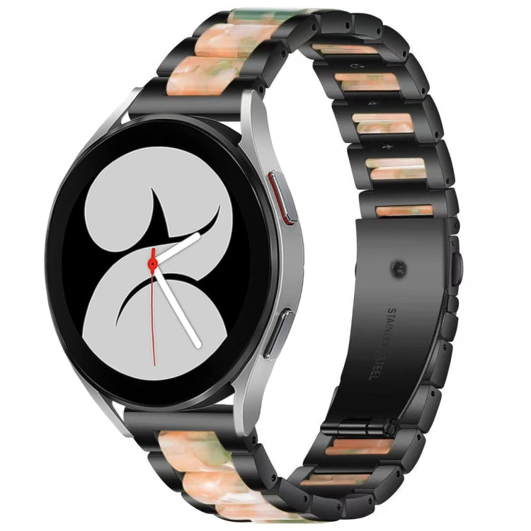 Interbead Resin Metal Watch Band, For Galaxy Watch 4 40 / 44mm