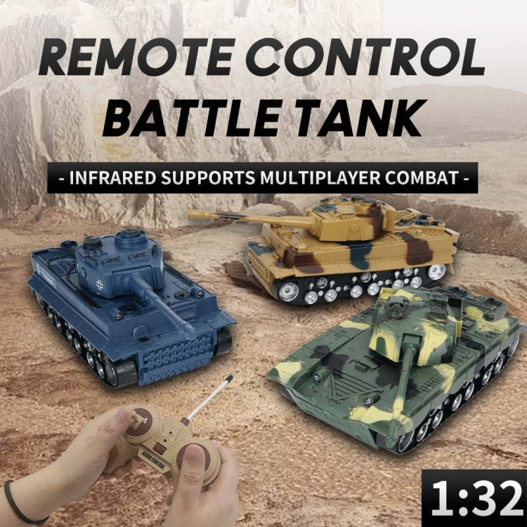 MoFun 369  Remote Control Tank 1:32 Four-way RC Vehicle, Blue, Green, Yellow