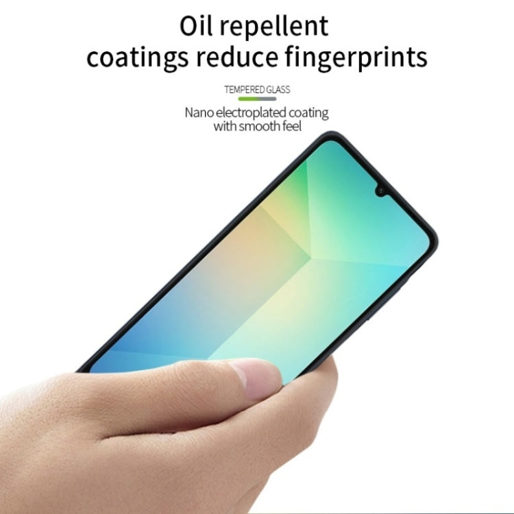 For Samsung Galaxy A26 5G MOFI 9H 3D Explosion-proof Curved Screen Tempered Glass Film(Black)