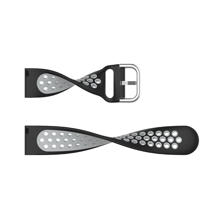 20mm Perforated Breathable Sports Silicone Watch Band, For Garmin Forerunner 645