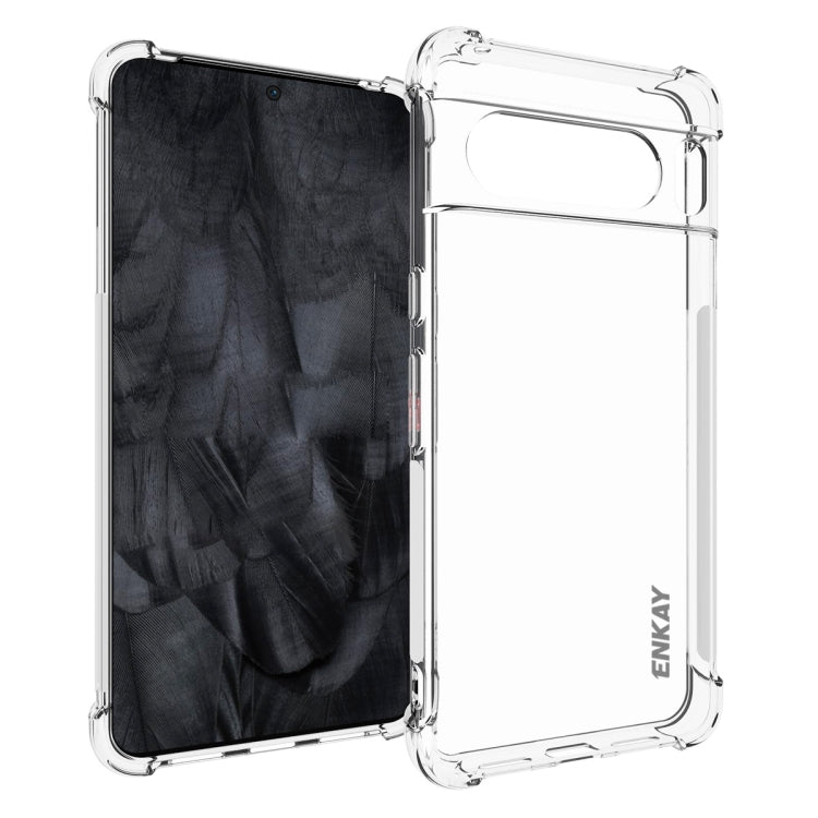 ENKAY Hat-Prince Transparent TPU Shockproof Phone Case, For Google Pixel 10a, For Google Pixel 9a, For Google Pixel 9 Pro, For Google Pixel 9, For Google Pixel 8a, For Google Pixel 8 Pro, For Google Pixel 8