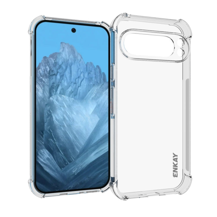 ENKAY Hat-Prince Transparent TPU Shockproof Phone Case, For Google Pixel 11 Pro XL, For Google Pixel 11, For Google Pixel 11 Pro, For Google Pixel 10a, For Google Pixel 9a, For Google Pixel 9 Pro, For Google Pixel 9, For Google Pixel 8a                ...