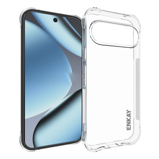 ENKAY Hat-Prince Transparent TPU Shockproof Phone Case, For Google Pixel 11 Pro XL, For Google Pixel 11, For Google Pixel 11 Pro, For Google Pixel 10a, For Google Pixel 9a, For Google Pixel 9 Pro, For Google Pixel 9, For Google Pixel 8a
