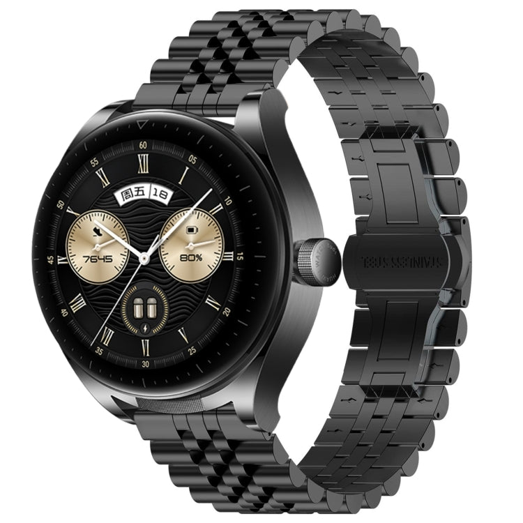 Five Bull Half Round Stainless Steel Watch Band + Strap Removal Tool, For Huawei Watch GT3 SE, For Huawei Watch Buds, For Huawei Watch3 Pro New