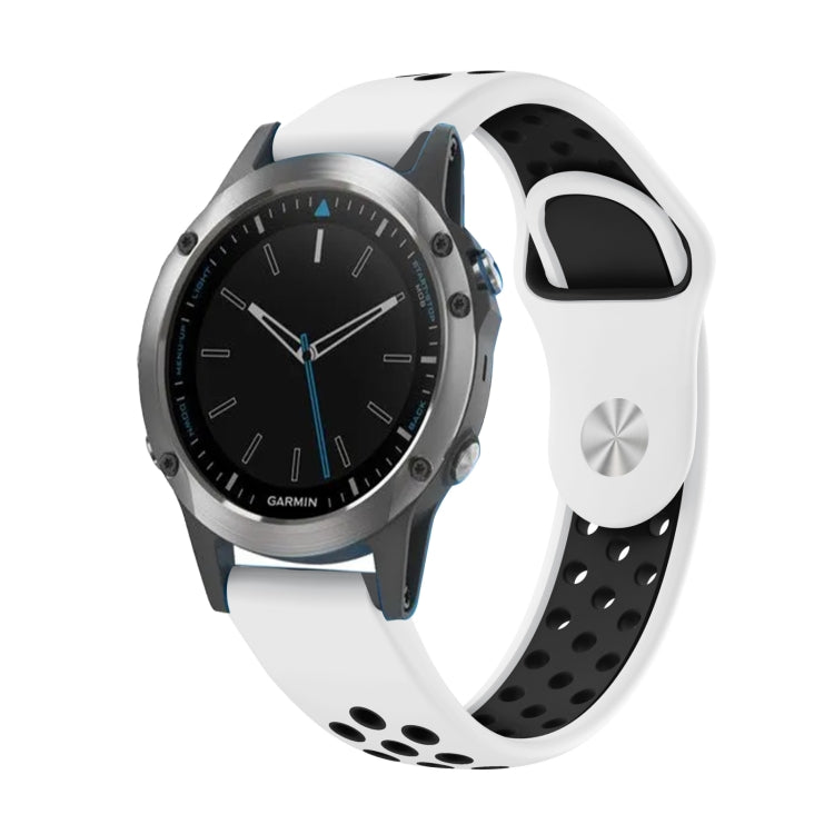 22mm Sports Breathable Silicone Watch Band, For Garmin Fenix 5 Plus, For Garmin Quatix 5