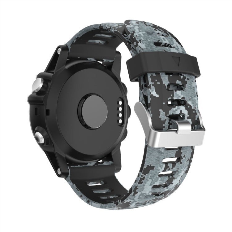 26mm Camouflage Printed Silicone Watch Band, For Garmin Fenix 5X Sapphire, For Garmin Fenix 5X Plus, For Garmin Fenix 3, For Garmin Fenix 3 HR