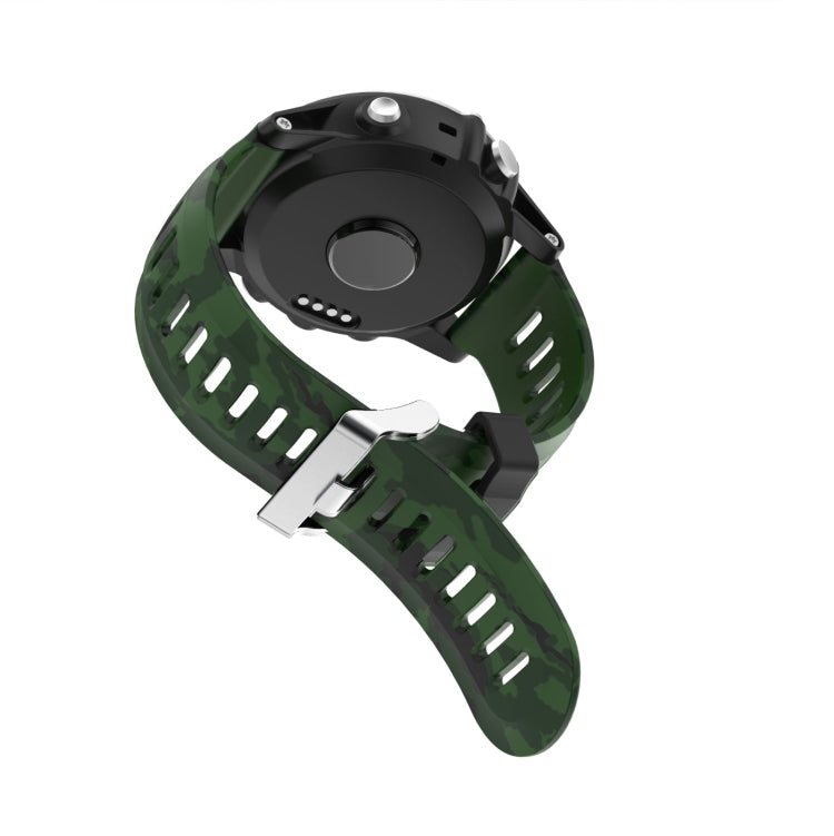 26mm Camouflage Printed Silicone Watch Band, For Garmin Fenix 5X Sapphire, For Garmin Fenix 5X Plus, For Garmin Fenix 3, For Garmin Fenix 3 HR