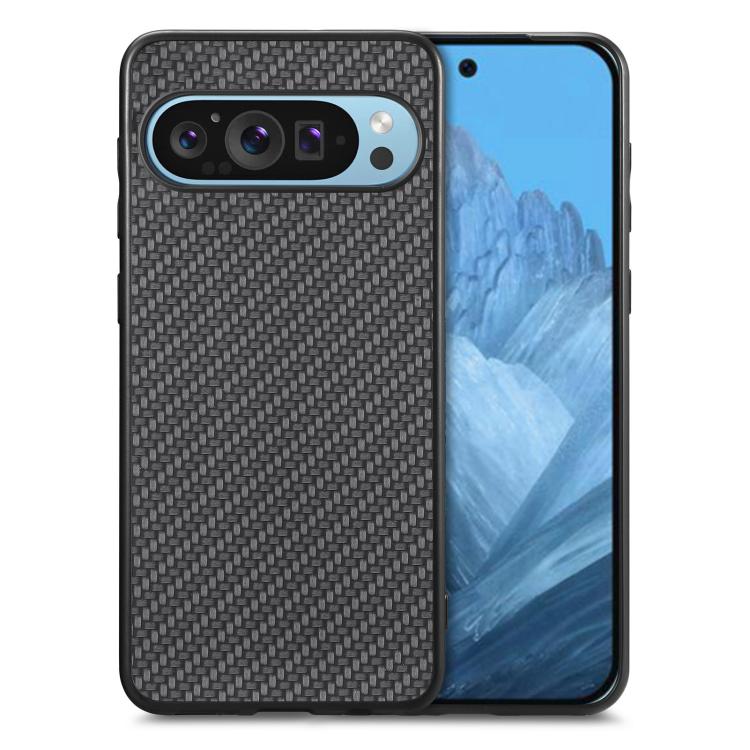 Carbon Fiber Texture Leather Back Cover Phone Case, For Google Pixel 9 / 9 Pro, For Google Pixel 7a, For Google Pixel 6a, For Google Pixel 6 Pro