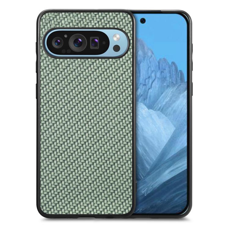 Carbon Fiber Texture Leather Back Cover Phone Case, For Google Pixel 9 / 9 Pro, For Google Pixel 7a, For Google Pixel 6a, For Google Pixel 6 Pro